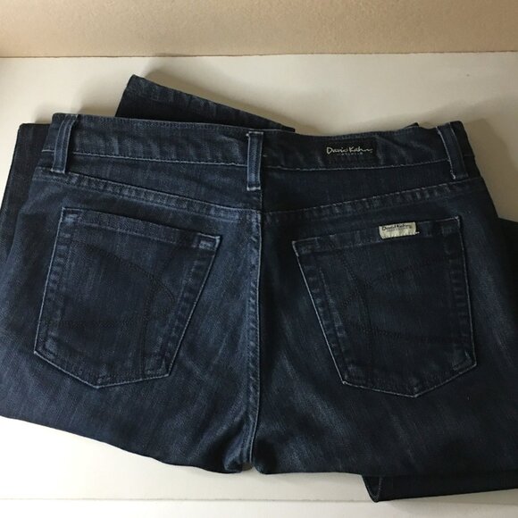 DAVID KAHN JEANS "Nikki" Straight Leg Dark Wash Premium Denim - size 28 - Picture 9 of 15